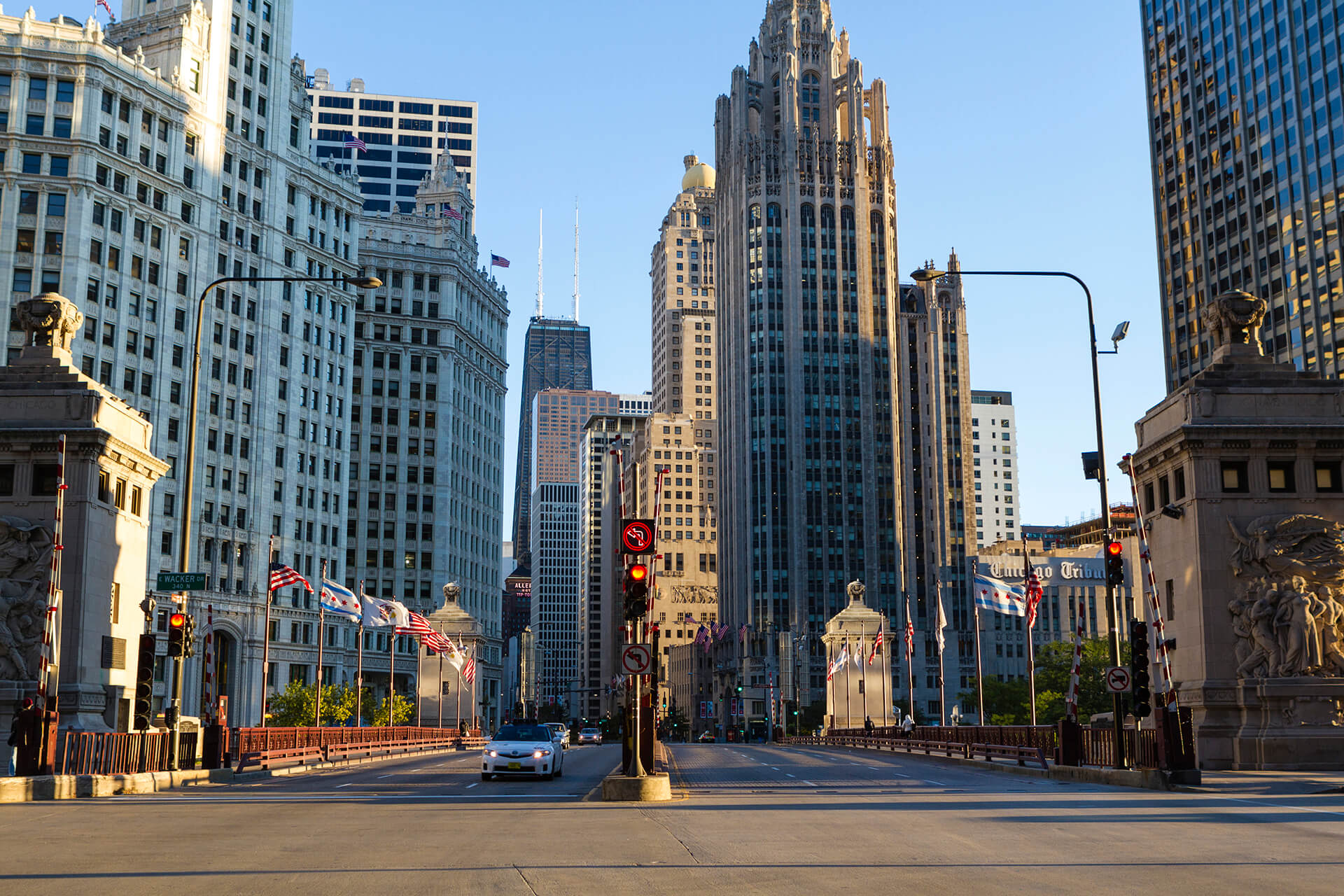 North Michigan Avenue in Chicago, Illinois, United States
