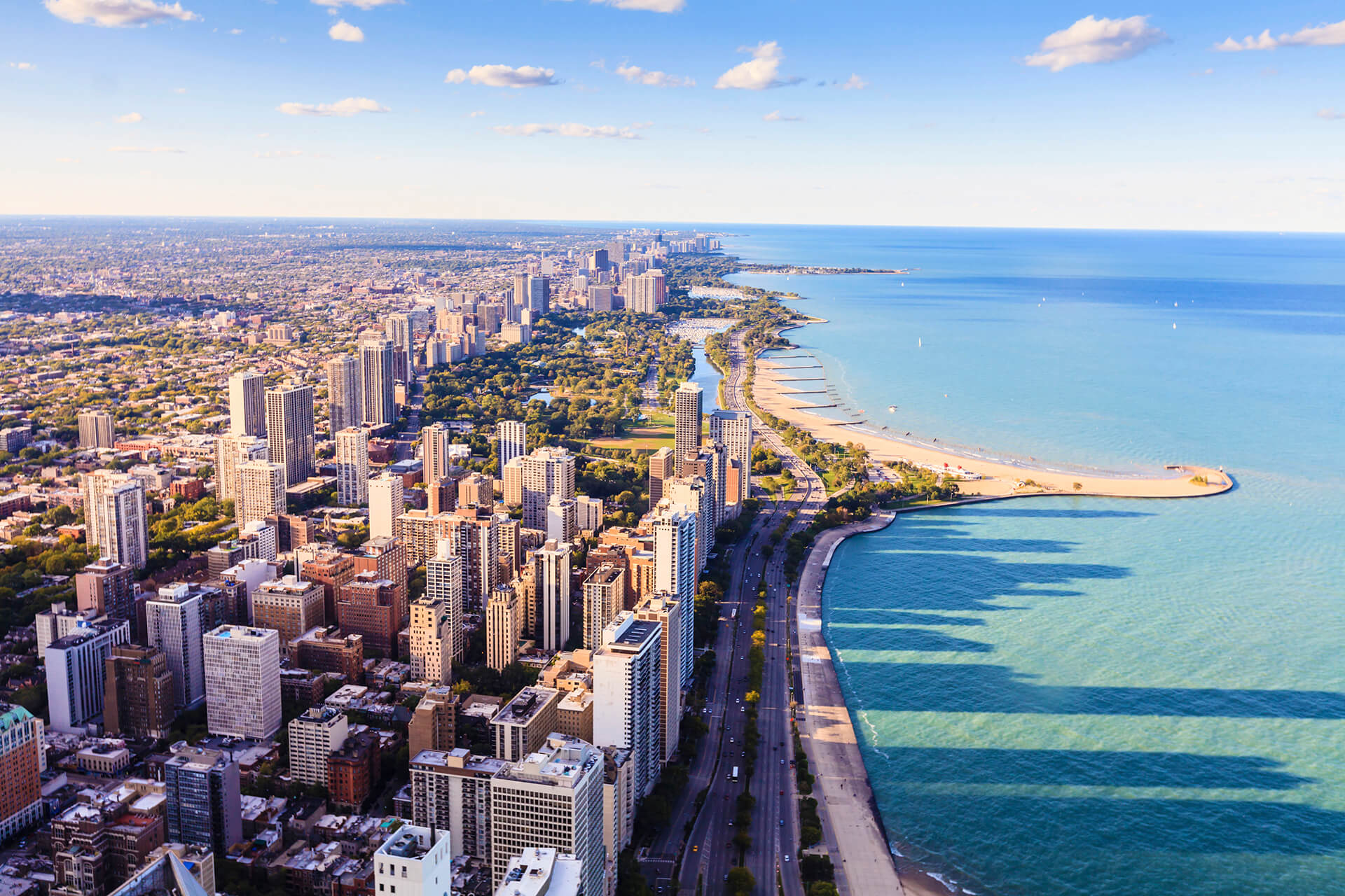 Chicago lakefront skyline